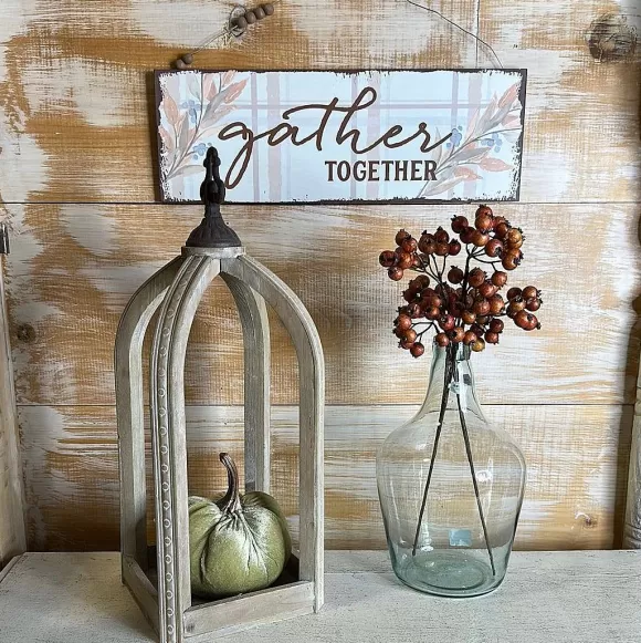 Burton & Burton Wall Decor>Thankful Fall Plaid Sign