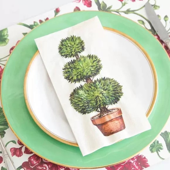 Hester & Cook Kitchen & Dining>Topiary Guest Napkin Set