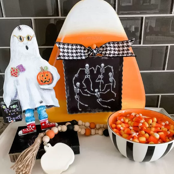 The Round Top Collection Home Accents>Trick Or Treater Ghost Poppet