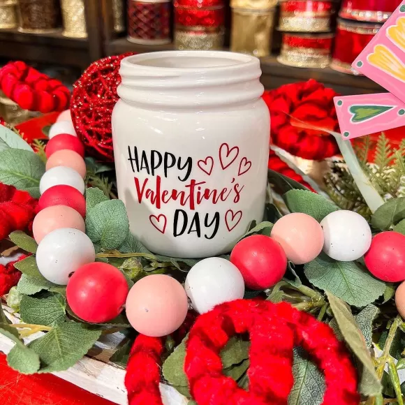 Burton & Burton Decorative Containers>Valentine's Day Mason Jar