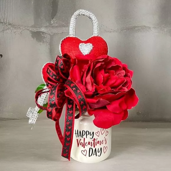 Burton & Burton Decorative Containers>Valentine's Day Mason Jar