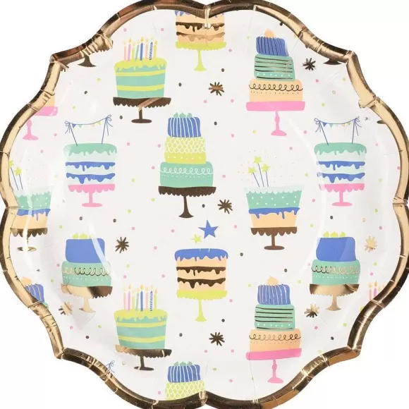 Sophistiplate Party Diy>Wavy Appetizer Plate, Patterned Birthday