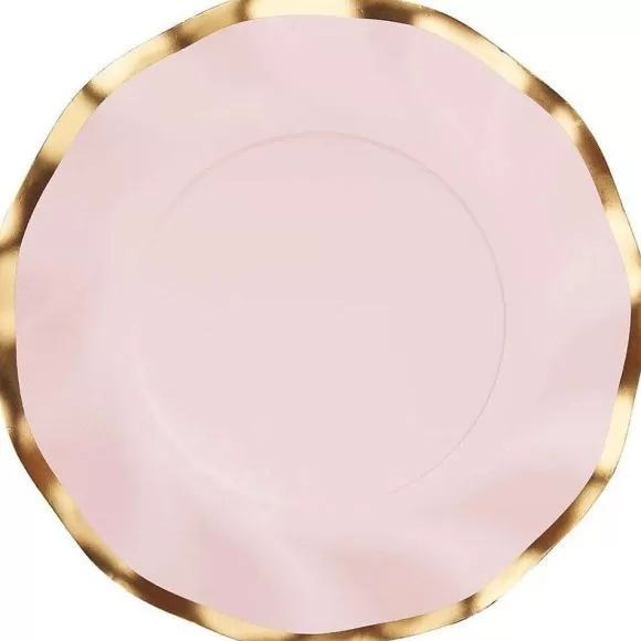 Sophistiplate Celebrate Baby>Wavy Salad Plate, Everyday Blush