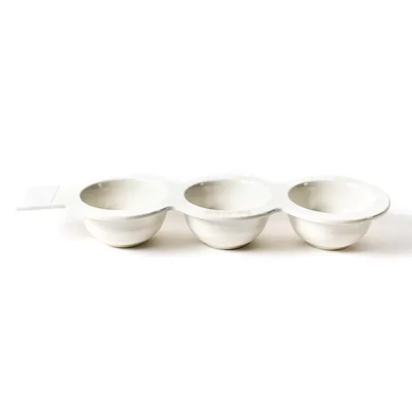 Happy Everything Kitchen & Dining>White Stripe Mini Trio Bowl By !