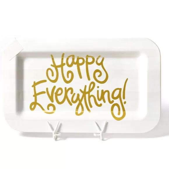 Happy Everything Kitchen & Dining>White Stripe Rectangle Entertaining Platter By !