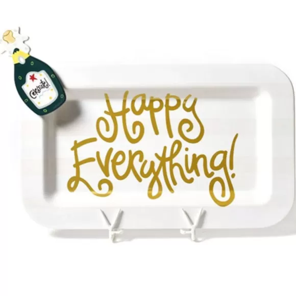 Happy Everything Kitchen & Dining>White Stripe Rectangle Entertaining Platter By !