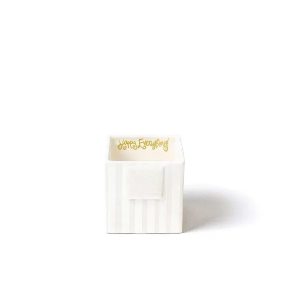 Happy Everything Kitchen & Dining>White Stripe Small Nesting Cube By !