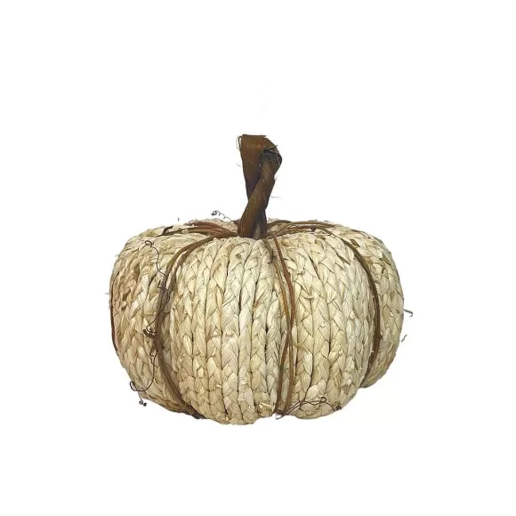 Liberty Floral Focal Points>Woven Corn Husk Pumpkin, Small