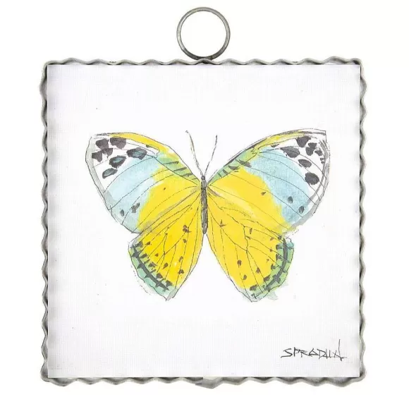 The Round Top Collection Spring>Yellow Butterfly Mini Gallery Art