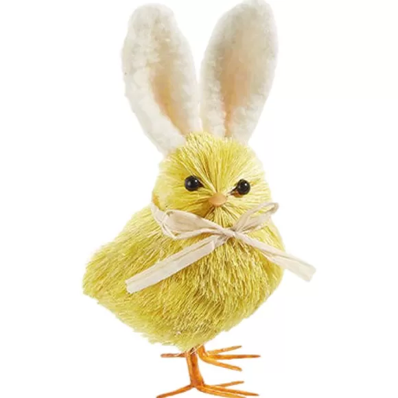 RAZ Home Accents>Yellow Easter Chick With Bunny Ears