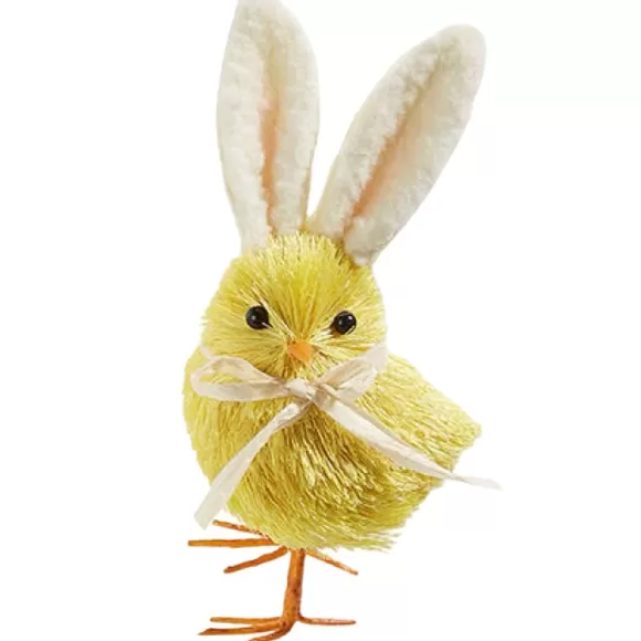 RAZ Home Accents>Yellow Easter Chick With Bunny Ears