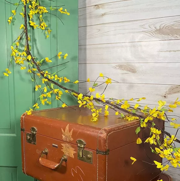 CRI Garlands>Yellow Forsythia Garland 6'