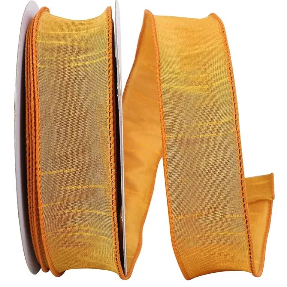 Reliant Ribbon Ribbon>Yellow Gold Dupioni Ribbon, 1.5" X 20Yd